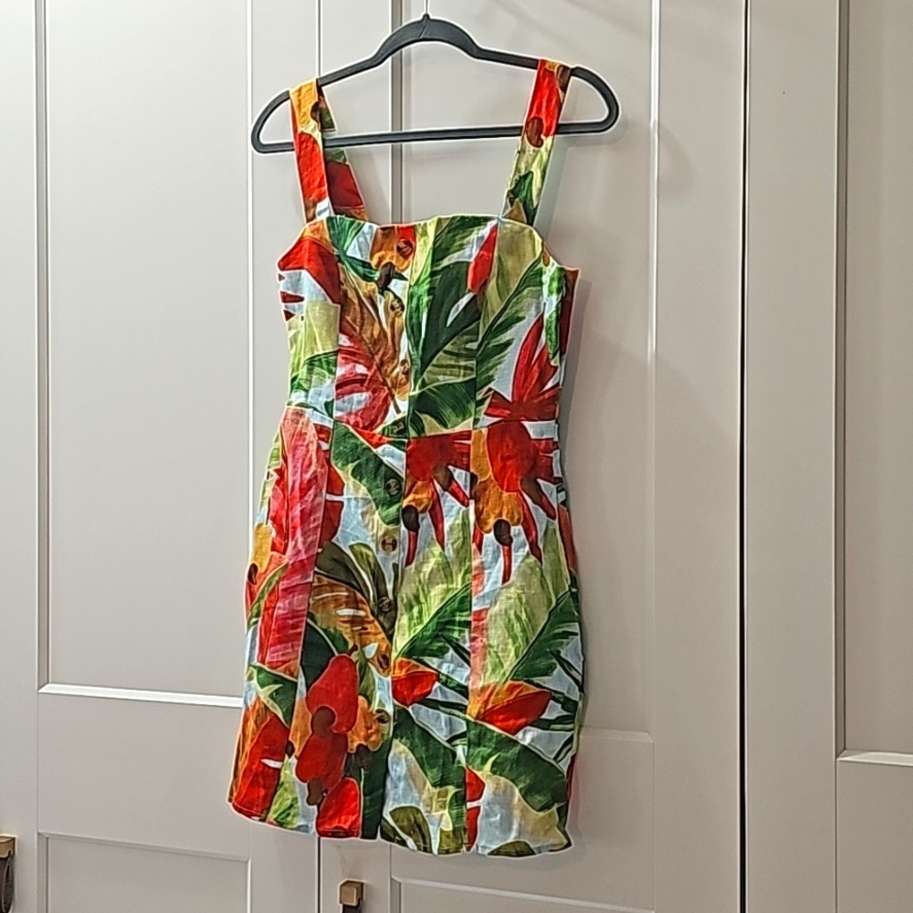 NWT Farm Rio linen mini dress